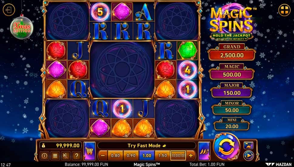 Igrajte besplatno Magic Spins Xmas Edition