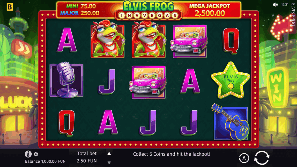 Igrajte besplatno Elvis Frog in Vegas