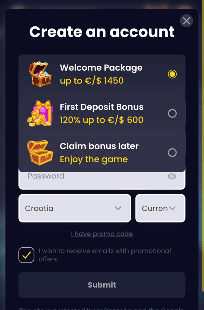 Odaberite bonus