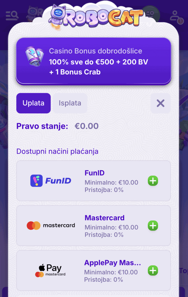 Uplatite depozit