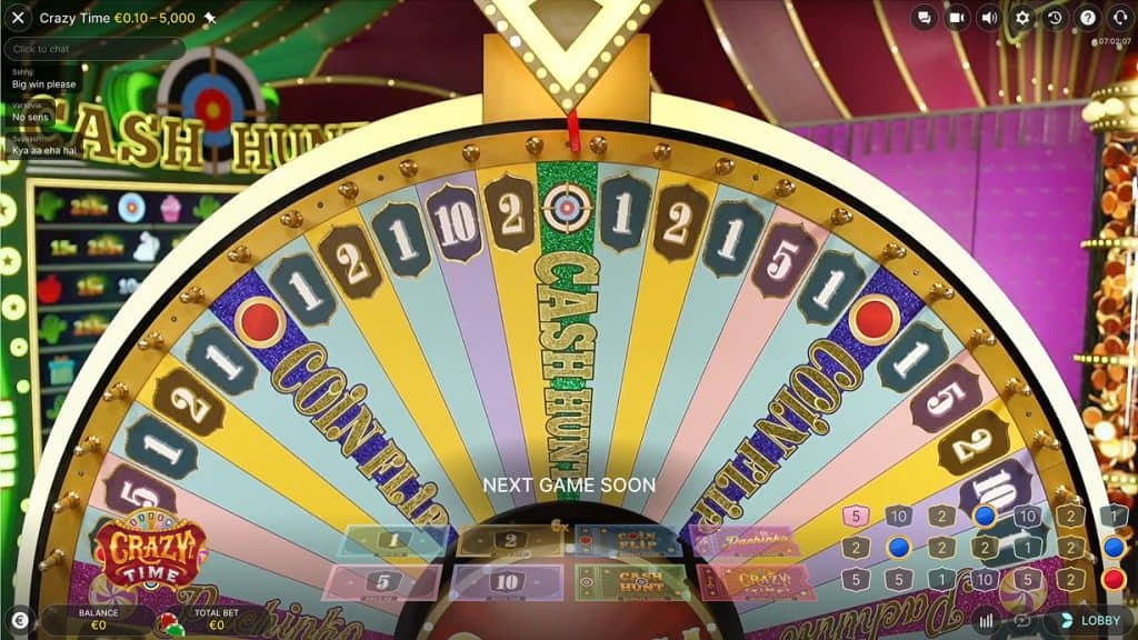 Crazy Time Live demo