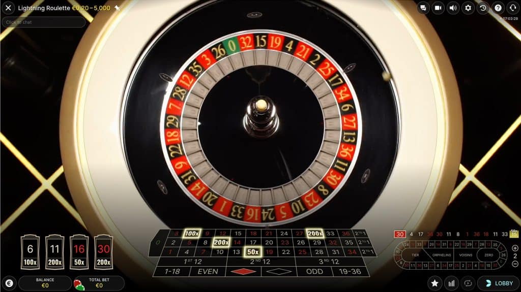 Lightning Roulette demo