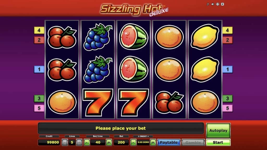 Sizzling Hot Deluxe demo