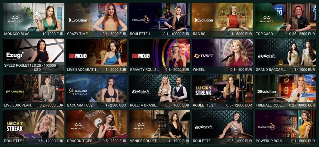 SpinBetter Casino - Casino uživo