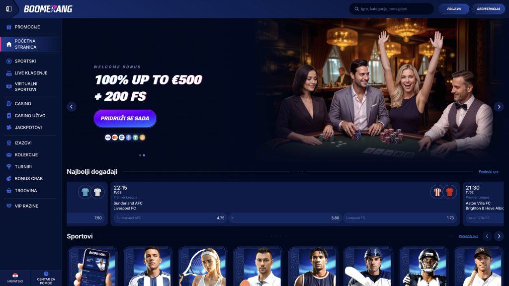 Boomerang bet Casino pregled