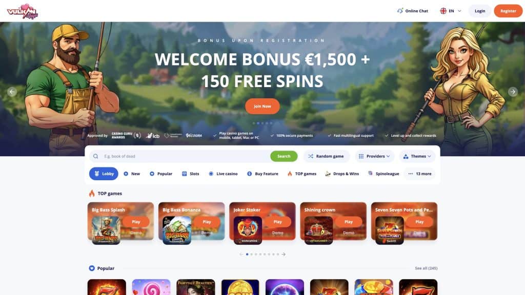 Vulkan Vegas Casino pregled