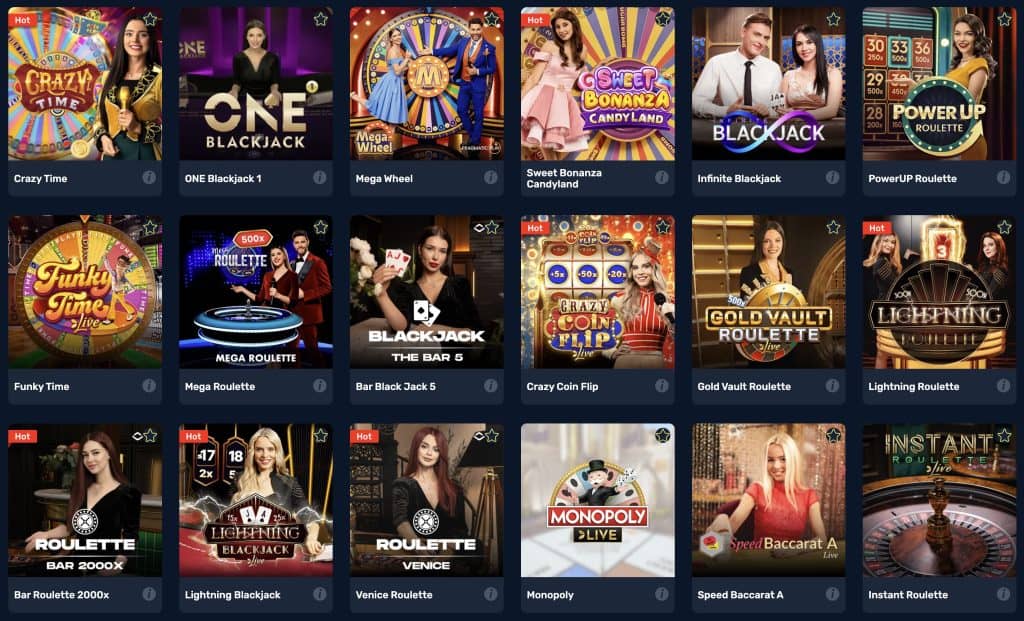 Winz.io Casino - Casino uživo