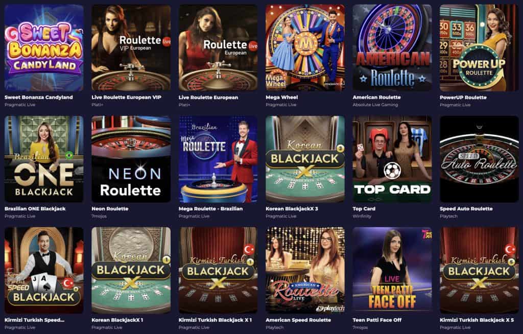 Slota Casino - Igre uživo