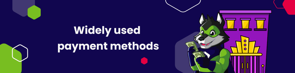 Widely used payment methods