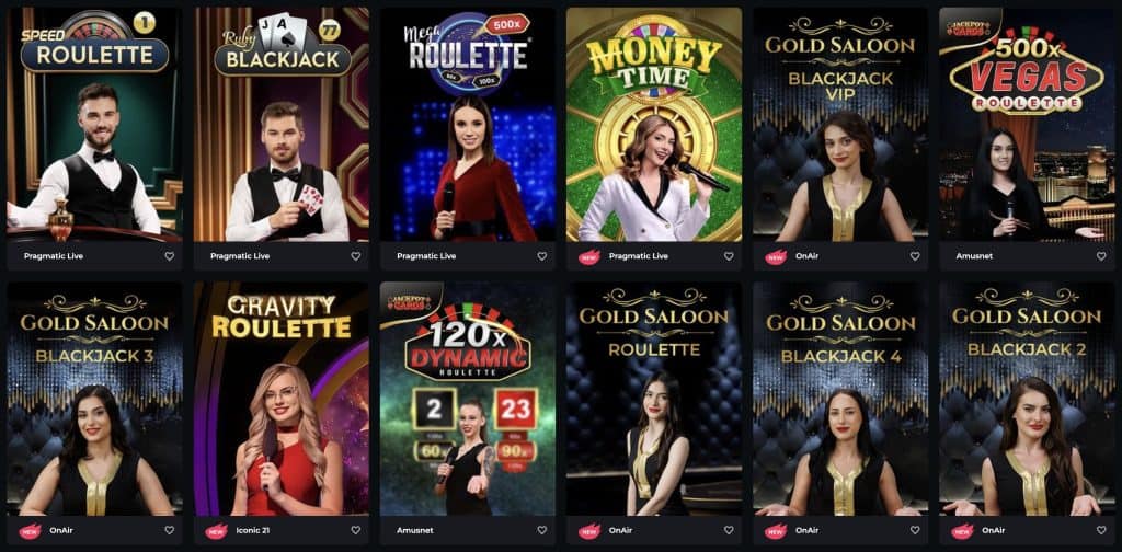 Boomerang Casino uživo