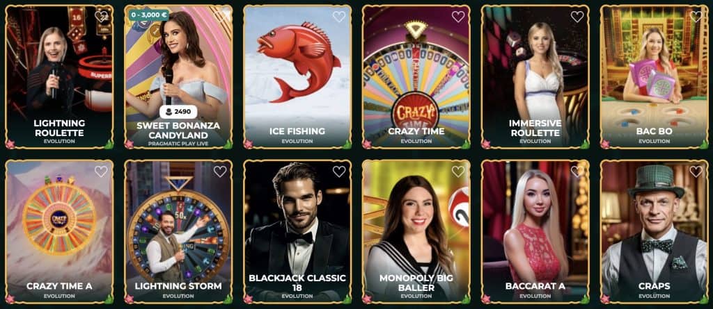 Slotrize Casino uživo