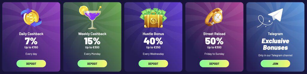TuffPuff Casino bonusi